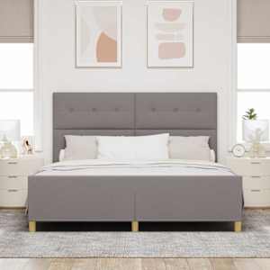 Rám postele s čelo Taupe 180 x 200 cm textil - obrázek 3