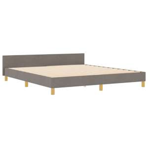 Rám postele s čelo Taupe 180 x 200 cm textil - obrázek 4