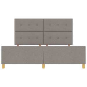 Rám postele s čelo Taupe 180 x 200 cm textil - obrázek 7