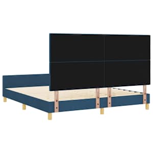 Rám postele s čelo Modrá 180 x 200 cm textil - obrázek 9