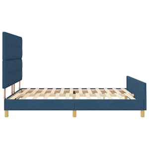 Rám postele s čelo Modrá 180 x 200 cm textil - obrázek 8