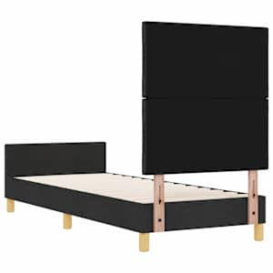 Rám postele s čelo Černá 80 x 200 cm textil - obrázek 9