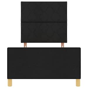 Rám postele s čelo Černá 90 x 190 cm textil - obrázek 7