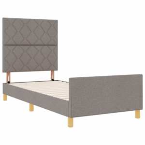 Rám postele s čelo Taupe 90 x 200 cm textil - obrázek 5