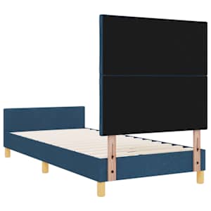 Rám postele s čelo Modrá 90 x 200 cm textil - obrázek 8