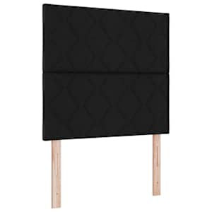 Rám postele s čelo Černá 120 x 190 cm textil - obrázek 6