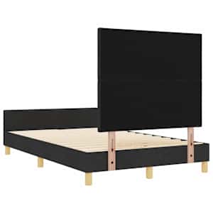 Rám postele s čelo Černá 120 x 190 cm textil - obrázek 9