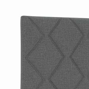 Rám postele s čelo Tmavě šedá 120 x 200 cm textil - obrázek 10