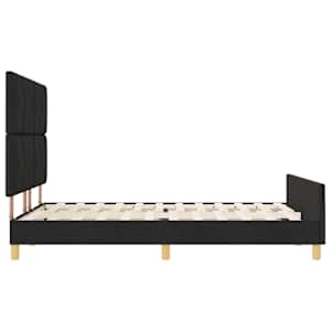 Rám postele s čelo Černá 140 x 190 cm textil - obrázek 8