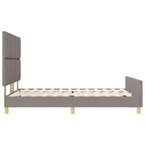 Rám postele s čelo Taupe 140 x 190 cm textil - obrázek 8