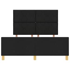 Rám postele s čelo Černá 160 x 200 cm textil - obrázek 7