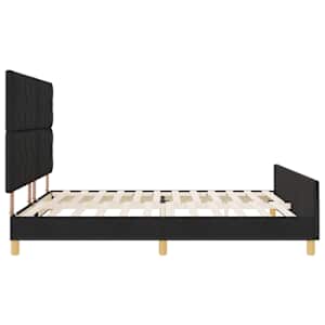 Rám postele s čelo Černá 180 x 200 cm textil - obrázek 8