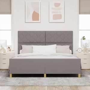 Rám postele s čelo Taupe 180 x 200 cm textil - obrázek 3