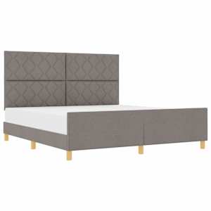 Rám postele s čelo Taupe 180 x 200 cm textil - obrázek 2
