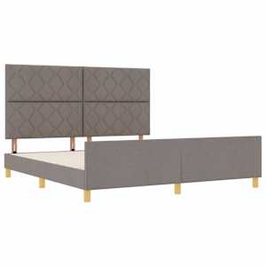 Rám postele s čelo Taupe 180 x 200 cm textil - obrázek 5