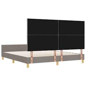Rám postele s čelo Taupe 180 x 200 cm textil - obrázek 9
