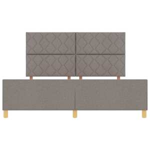 Rám postele s čelo Taupe 180 x 200 cm textil - obrázek 7
