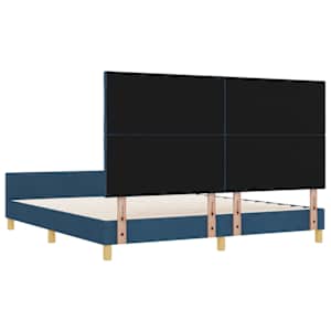 Rám postele s čelo Modrá 180 x 200 cm textil - obrázek 9