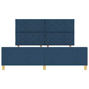 Rám postele s čelo Modrá 180 x 200 cm textil - obrázek 7