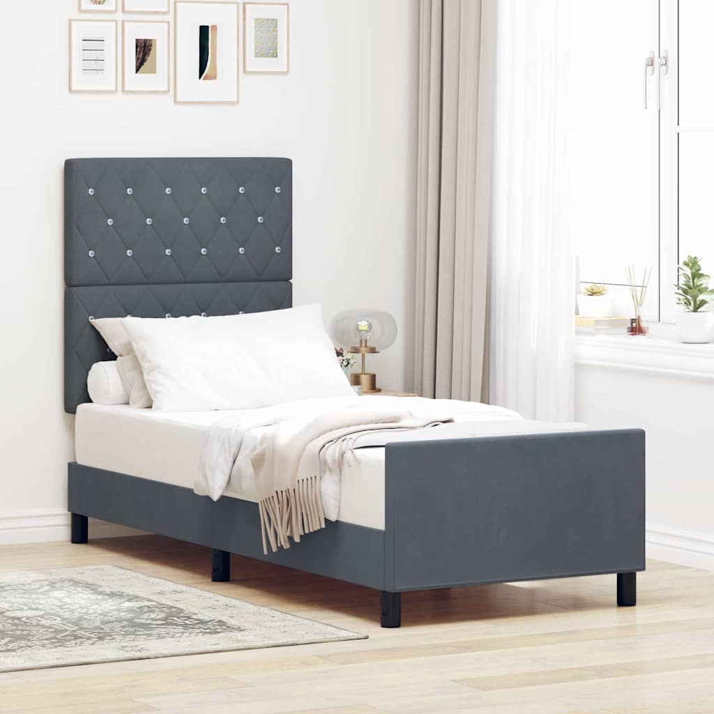 Voodi Raam Tumehall 80x200 cm Samet