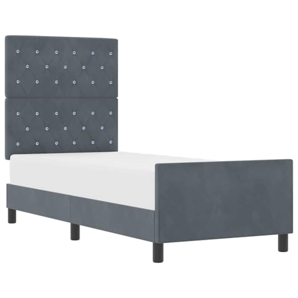 vidaXL Karbi vedrumadrats peaga Tumehall 80 x 200 cm Samet