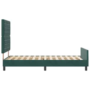 Postel s boxspringem s čelo Tmavě zelená 90 x 190 cm samet - obrázek 8
