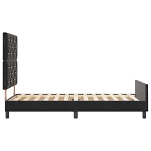 Postel s boxspringem s čelo Černá 100 x 200 cm samet - obrázek 8