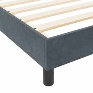 Postel s boxspringem s čelo Tmavě šedá 120 x 200 cm samet - obrázek 11