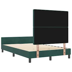 Postel s boxspringem s čelo Tmavě zelená 120 x 200 cm samet - obrázek 9