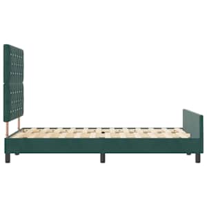 Postel s boxspringem s čelo Tmavě zelená 120 x 200 cm samet - obrázek 8