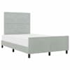 vidaXL Karbi vedrumadrats peaga Helehall 120 x 200 cm Samet