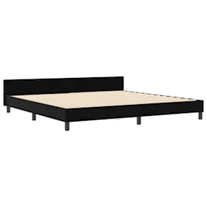 Postel s boxspringem s čelo Černá 200 x 200 cm samet - obrázek 4