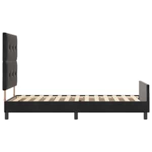 Postel s boxspringem s čelo Černá 90 x 200 cm samet - obrázek 8