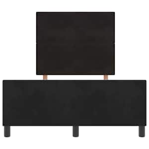 Postel s boxspringem s čelo Černá 120 x 190 cm samet - obrázek 7