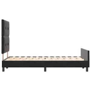 Postel s boxspringem s čelo Černá 120 x 190 cm samet - obrázek 8