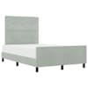 vidaXL Karbi vedrumadrats peaga Helehall 120 x 200 cm Samet