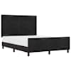 vidaXL Karbi vedrumadrats peaga Must 140 x 200 cm Samet