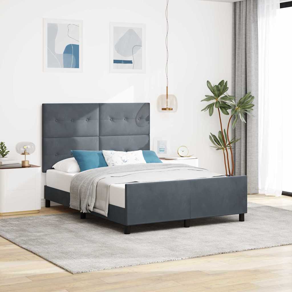 Voodi Tumehall 160x200 cm Samet