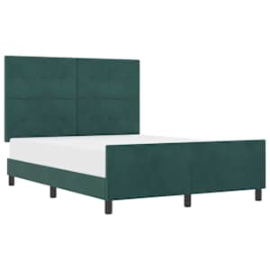 Postel s boxspringem s čelo Tmavě zelená 160 x 200 cm samet - obrázek 2