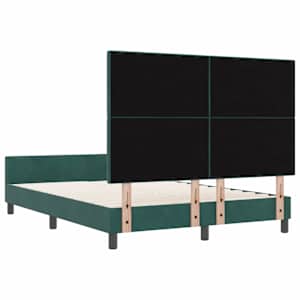 Postel s boxspringem s čelo Tmavě zelená 160 x 200 cm samet - obrázek 9
