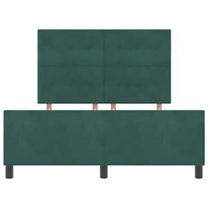 Postel s boxspringem s čelo Tmavě zelená 160 x 200 cm samet - obrázek 7