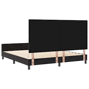 Postel s boxspringem s čelo Černá 180 x 200 cm samet - obrázek 9