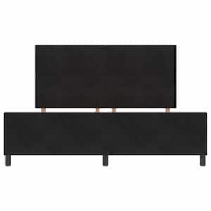 Postel s boxspringem s čelo Černá 180 x 200 cm samet - obrázek 7