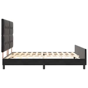 Postel s boxspringem s čelo Černá 180 x 200 cm samet - obrázek 8
