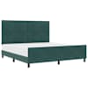 vidaXL Karbi vedrumadrats peaga Tume rohelise 180 x 200 cm Samet