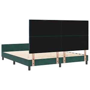 Postel s boxspringem s čelo Tmavě zelená 180 x 200 cm samet - obrázek 9