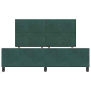 Postel s boxspringem s čelo Tmavě zelená 180 x 200 cm samet - obrázek 7