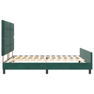 Postel s boxspringem s čelo Tmavě zelená 180 x 200 cm samet - obrázek 8