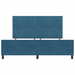 Postel s boxspringem s čelo Tmavě modrá 180 x 200 cm samet - obrázek 7