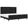 vidaXL Karbi vedrumadrats peaga Must 200 x 200 cm Samet